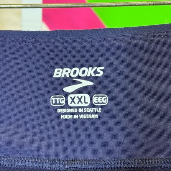 Brooks Blue Leggings 7/8 Length Snug Fit. Thermal. Size XXL. In excellent cond! - Picture 5 of 9